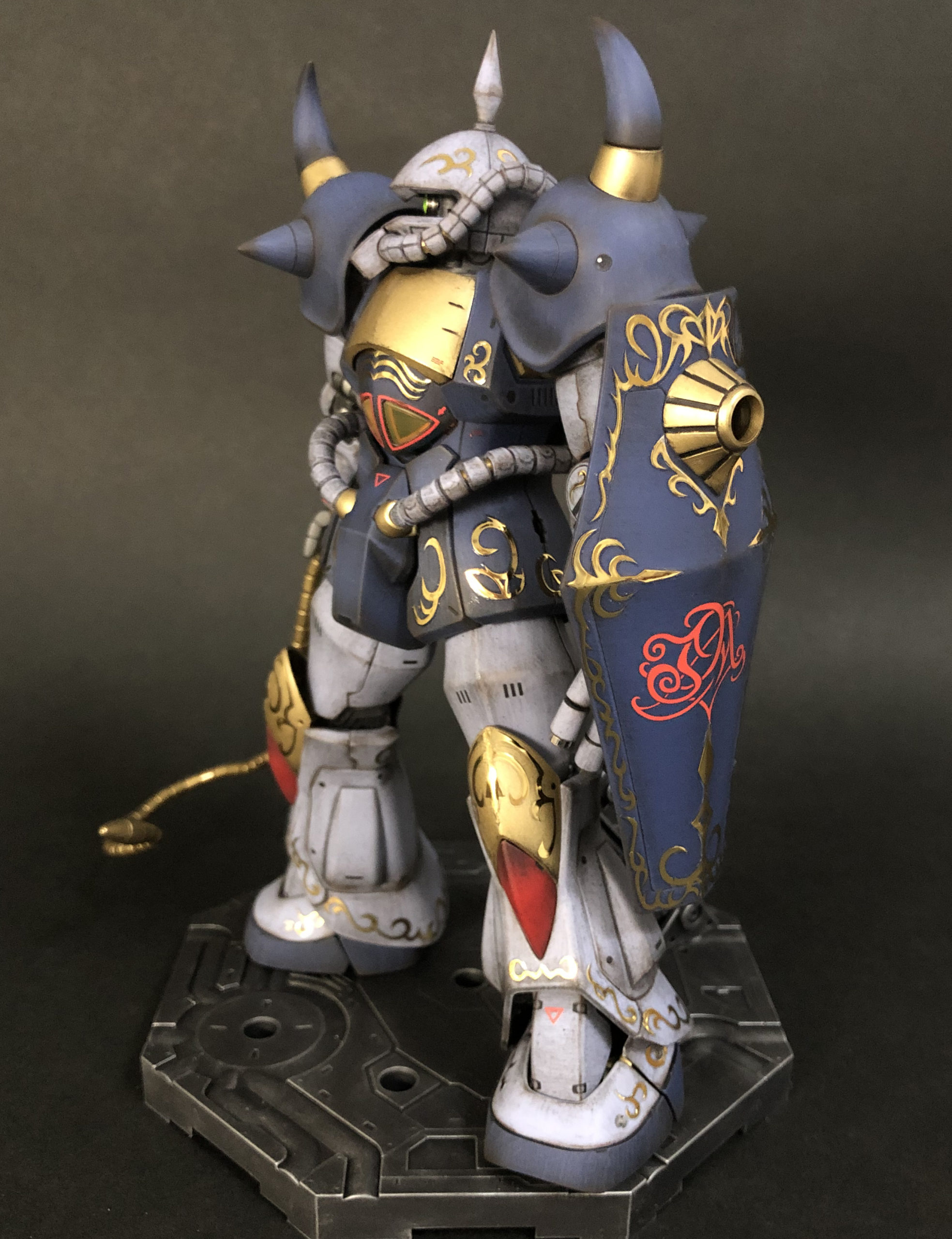 マ・クベ専用グフ＆ドズル・ザビ専用ザクMG1/100完成 – Zang Dang ichi