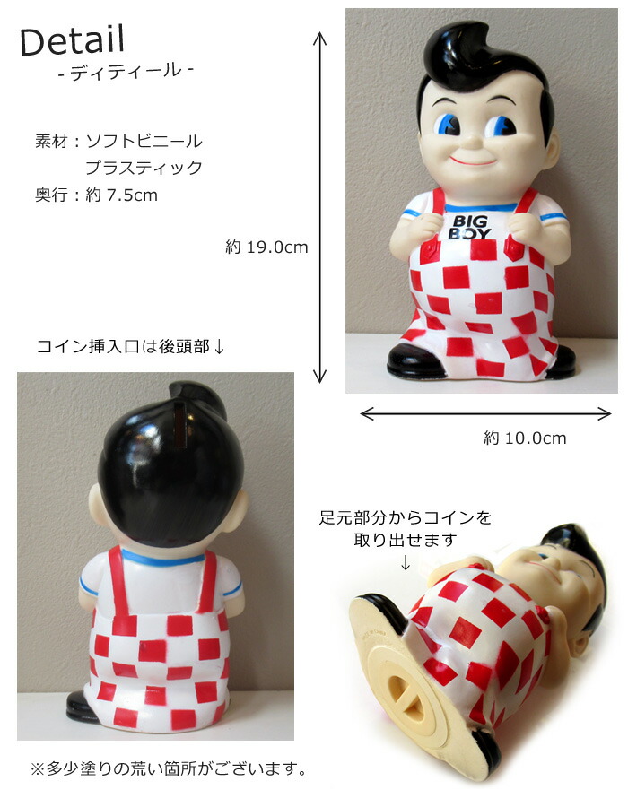 楽天市場】貯金箱 BIGBOY ビッグボーイ コインバンク バンク