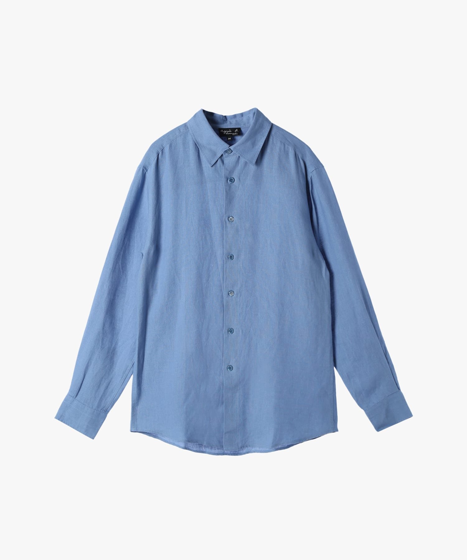 agnes b.｜メンズ リネンキャンバス 長袖 シャツ 