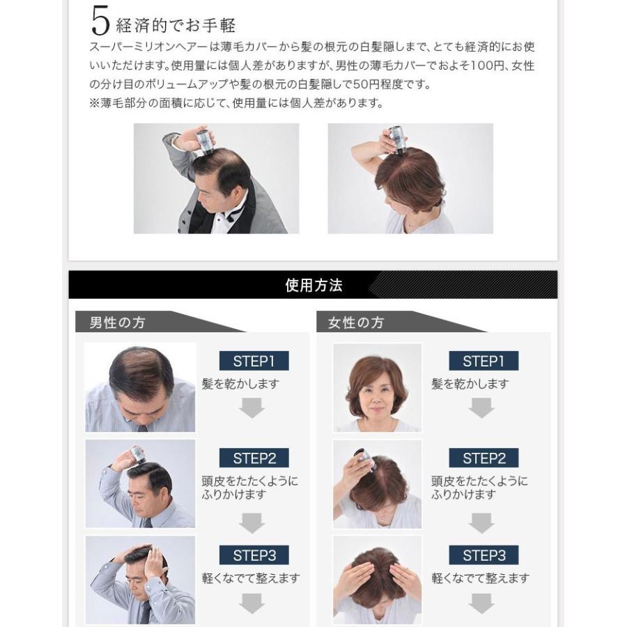 スーパーミリオンヘアー 30g（ブラック）3個セット【メーカー正規品