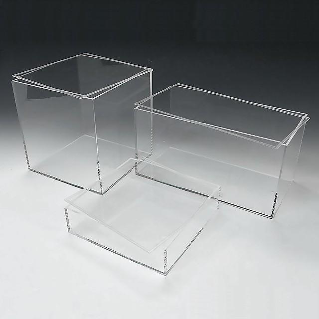 アクリル透明収納BOX W350mm×H200mm×D150mm 板厚4mm 透明ケース