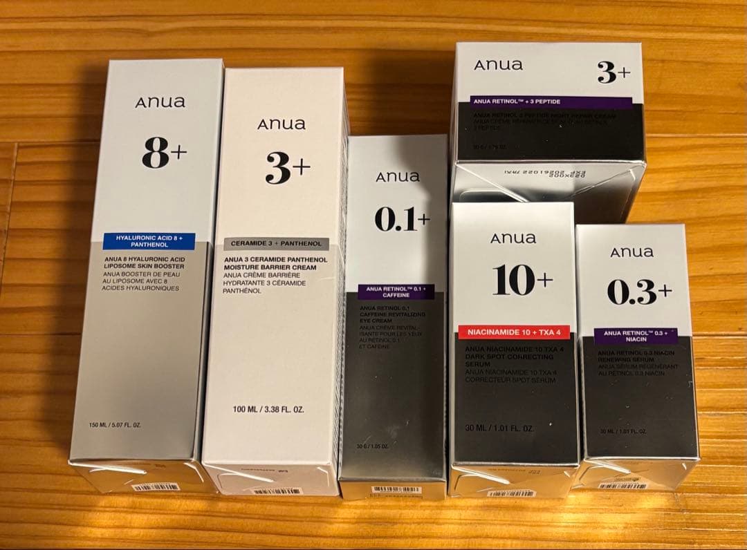 Anua アヌア スキンケアセット 6点 ヒアルロン酸 レチノール　新品　現品 Anua アヌア公式オンラインショップ－化粧品／スキンケア– アヌア Anua