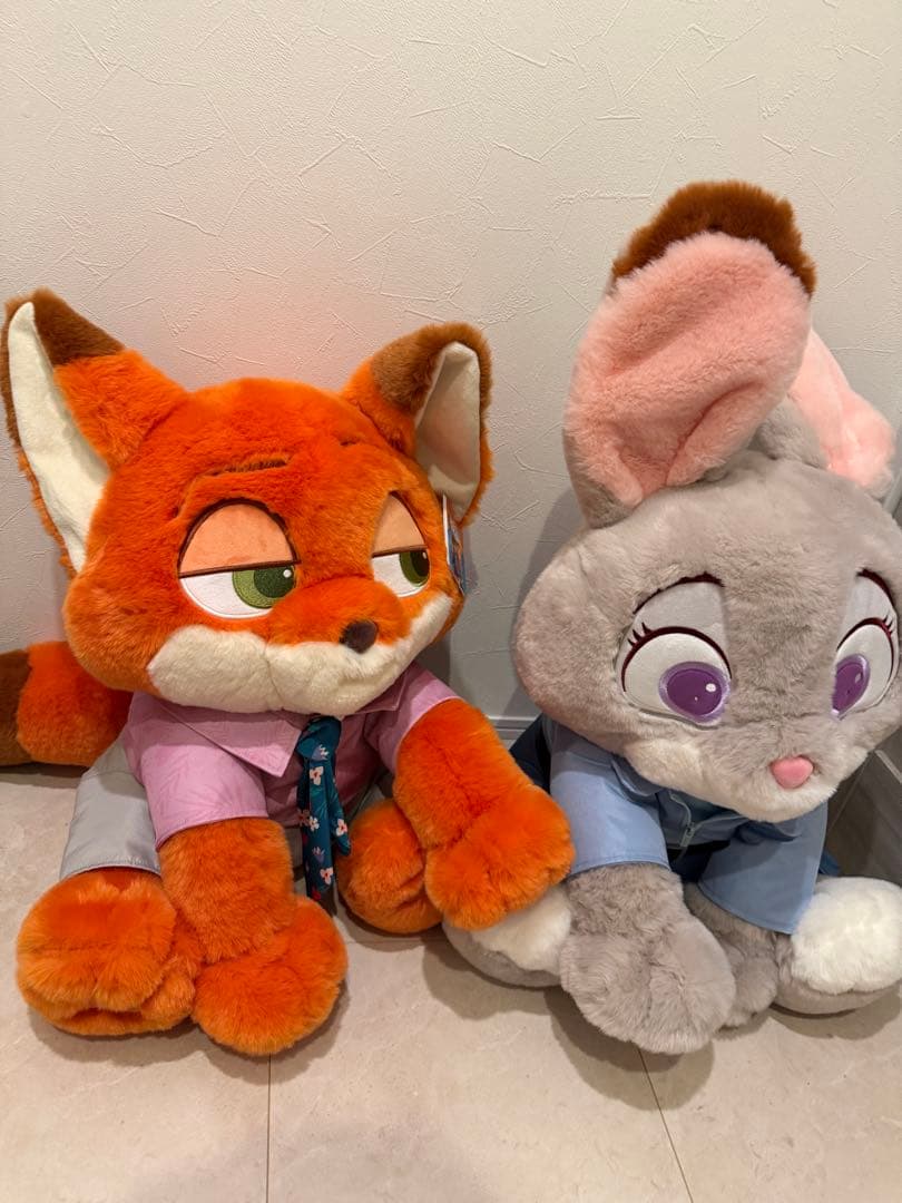 新品ズートピア2 ジュディニック ぬいぐるみ コストコ ブランケット付 コストコ ディズニー ズートピア2 ニック ぬいぐるみブランケット