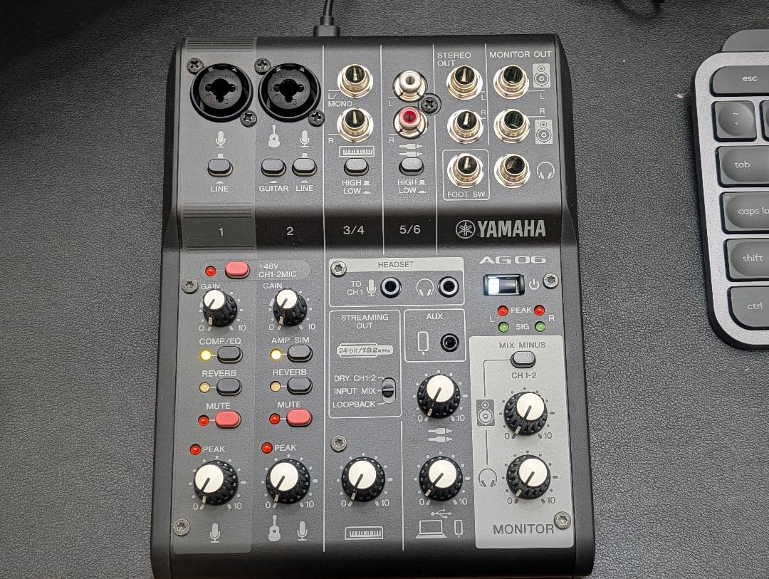 DTM・DAW YAMAHA AG06 MK2