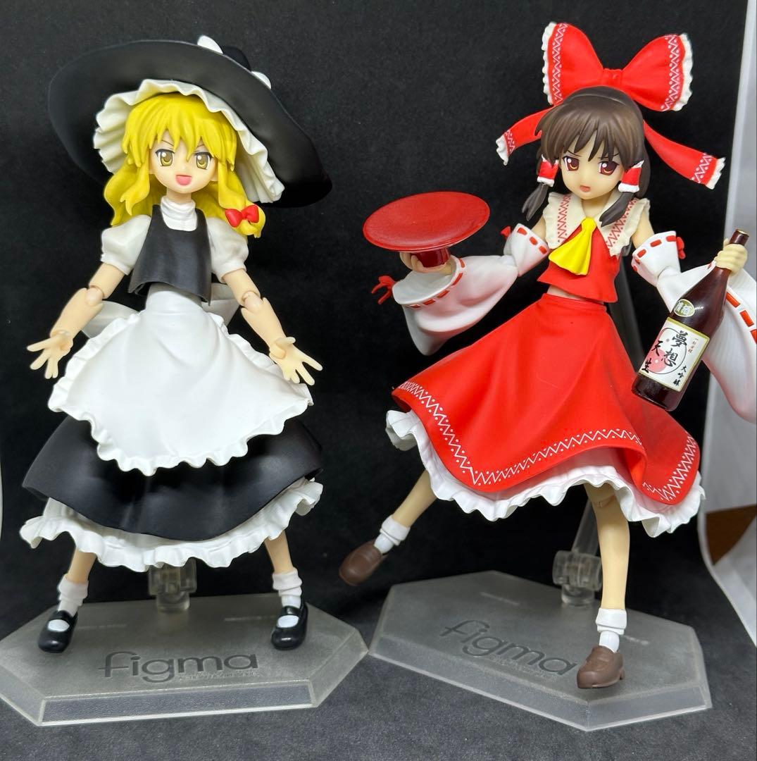 figma 博麗霊夢とfigma 霧雨魔理沙セット 東方Project」より博麗霊夢＆霧雨魔理沙の「POP UP PARAD」フィギュア