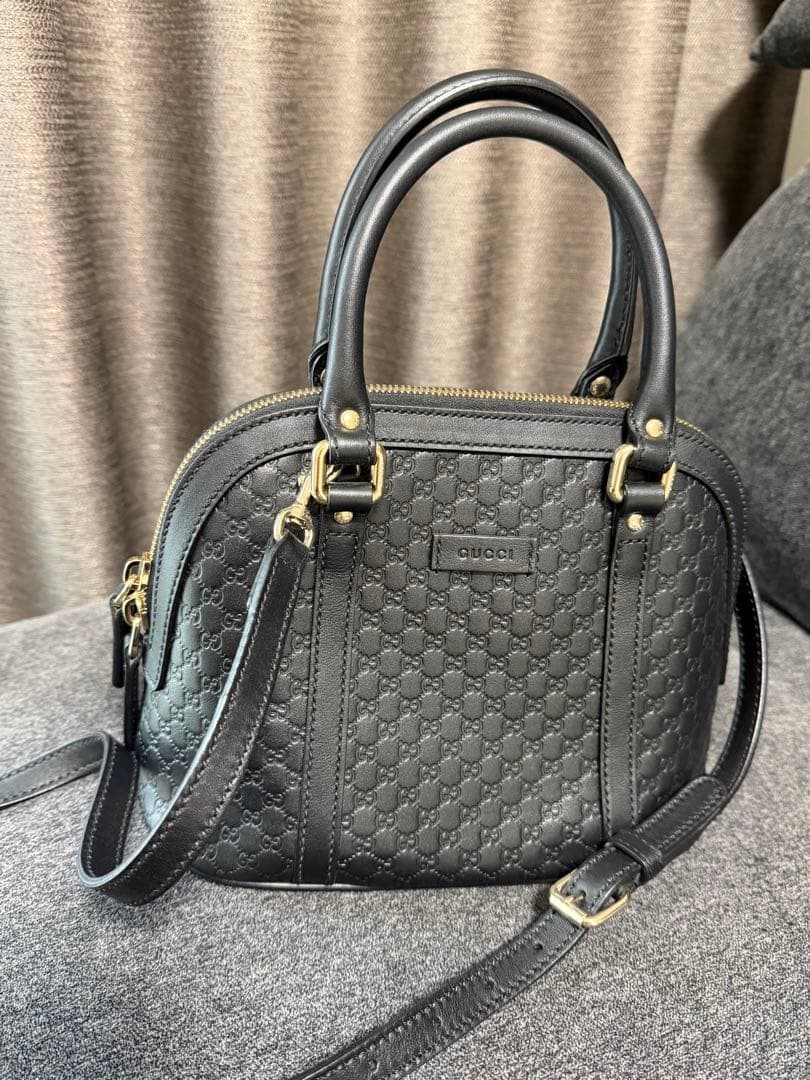 GUCCI マイクロシマ　2wayハンド/ショルダーバッグ 中古・古着通販】GUCCI (グッチ) マイクログッチシマ 2WAYショルダー