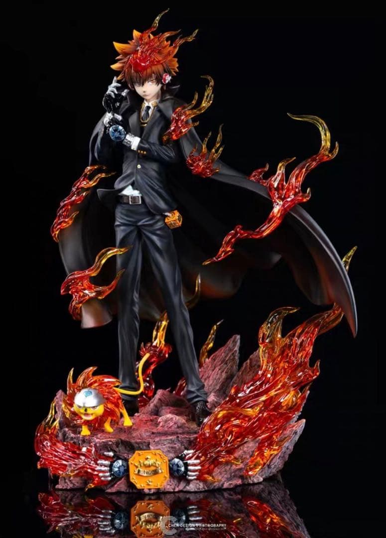 家庭教師ヒットマンREBORN! 沢田綱吉 ⑨ ガレージキット ガレキ スタチュ 家庭教師ヒットマンREBORN フリーダムスタジオ 沢田綱吉 樹脂製