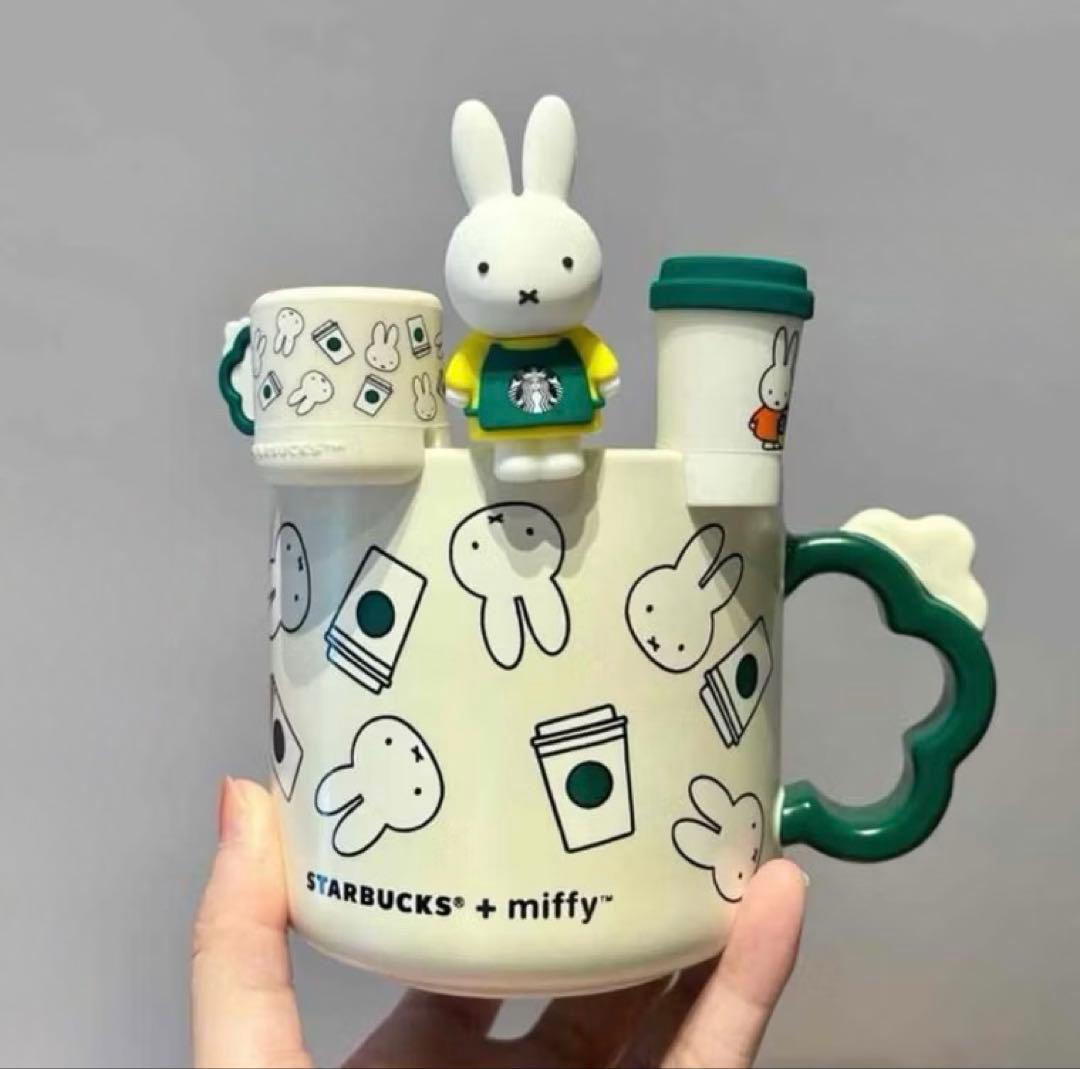 台湾 スターバックス × miffy フチ子3点セット Starbucks Coffee - 台湾 スターバックス × miffy フチ子3点セットの
