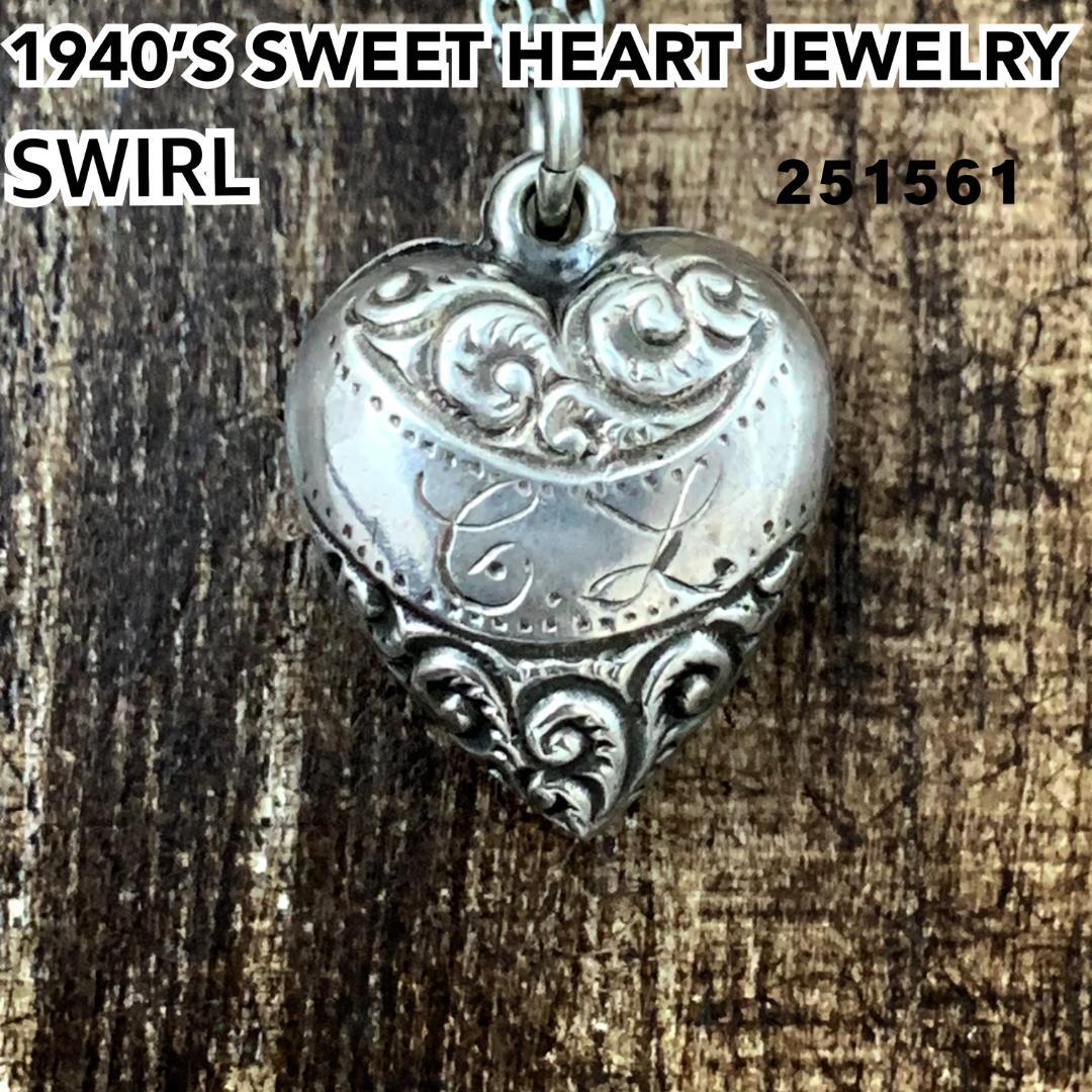 ●スウィートハートジュエリーSWIRL 渦巻 シルバー ヴィンテージ ネックレス
