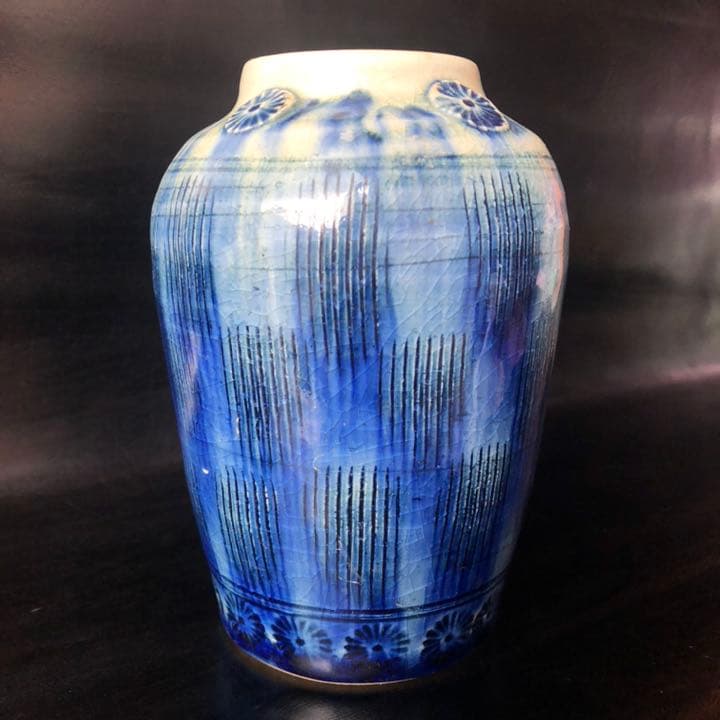 究極の美◼️古美術品、蔵から凄そうな青い壺が出て来ました！壷、花瓶、陶器、花道具 Amazon.co.jp: 究極の美古美術品、蔵から凄そうな青い壺が出て来ました