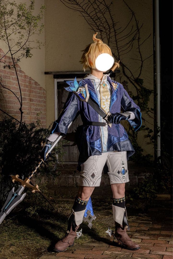 【武器付き】原神　ミカ　三分妄想Mサイズ　コスプレ衣装　フルセット 三分妄想1/3Delusion】原神 Genshin マーヴィカ-Mavuika コスプレ衣装