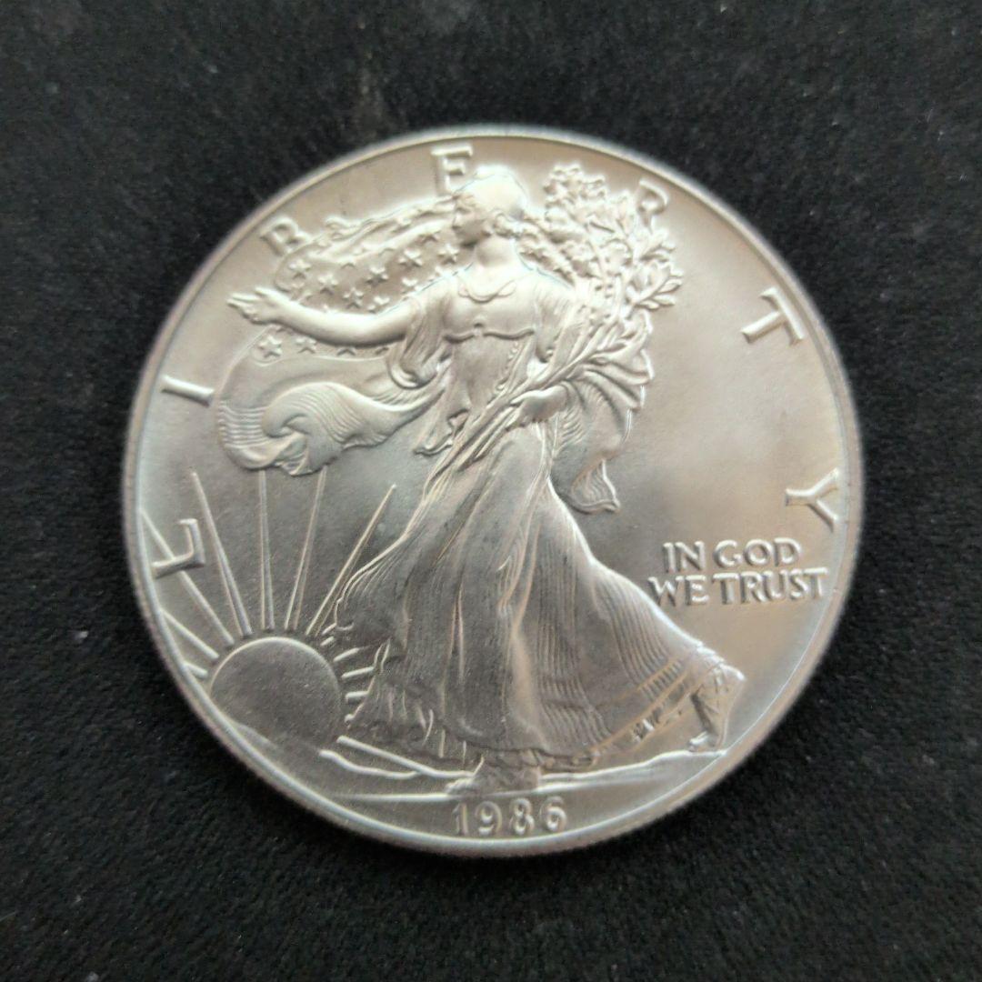 1986年 イーグル銀貨 旧貨 Yahoo!オークション -「イーグル銀貨 1986」の落札相場・落札価格