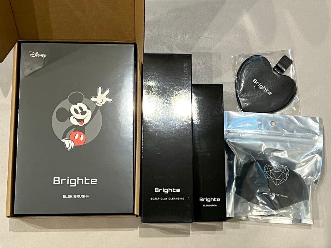 新品未使用♡bright ブライト♡ミッキーマウス♡エレキブラシ セット♡ Brighte ELEKI BRUSH＋ ブライト エレキブラシ＋ ミッキーデザイン