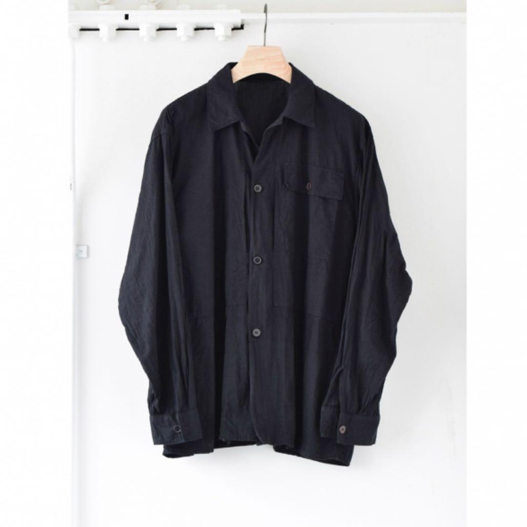 COMOLI ベタシャンユーティリティジャケット ブラック SIZE:2