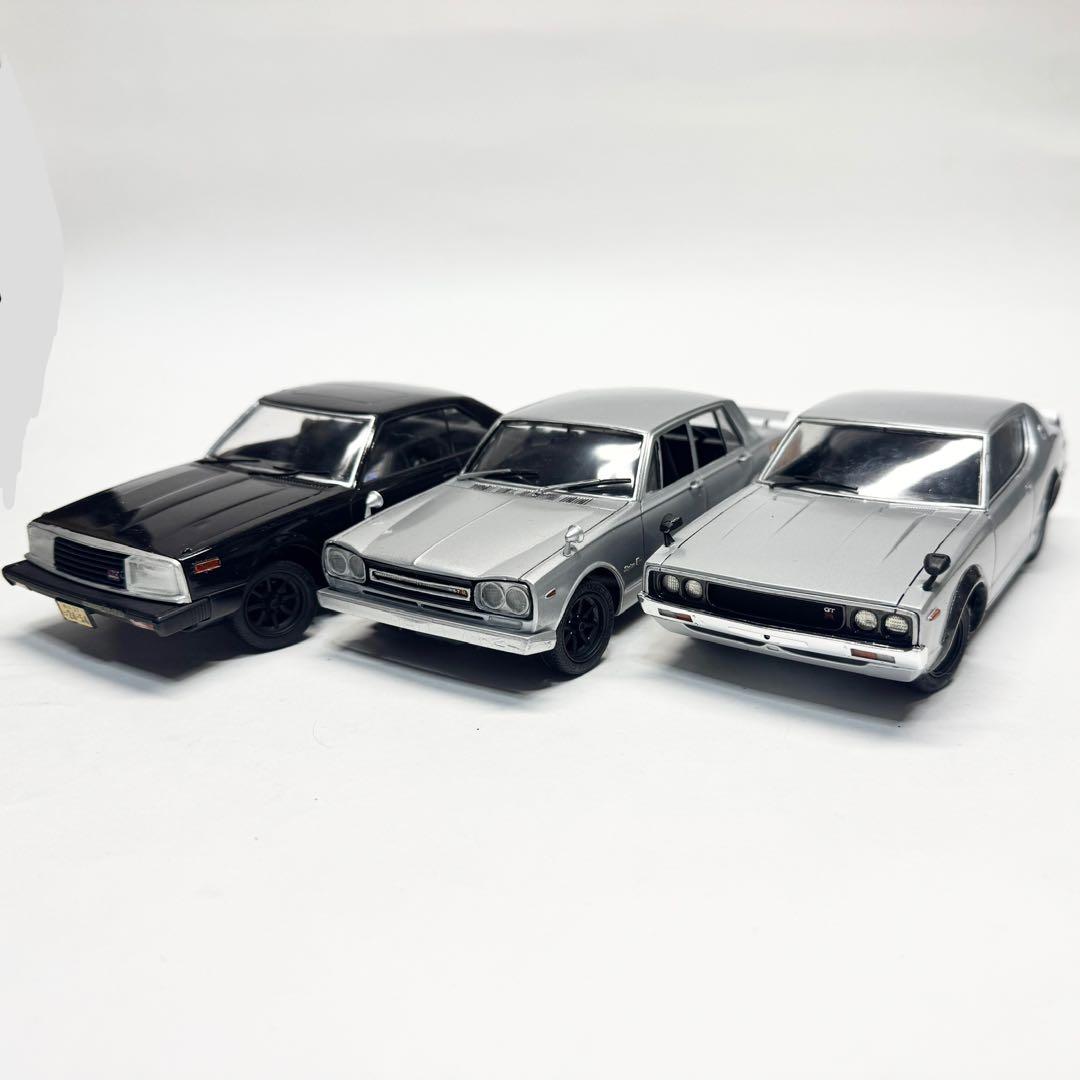 アオシマ フジミ 1/24 スカイライン 3世代 完成品 アオシマ 1/24 頭文字D イニシャルD No.09 星野 好造 BNR34