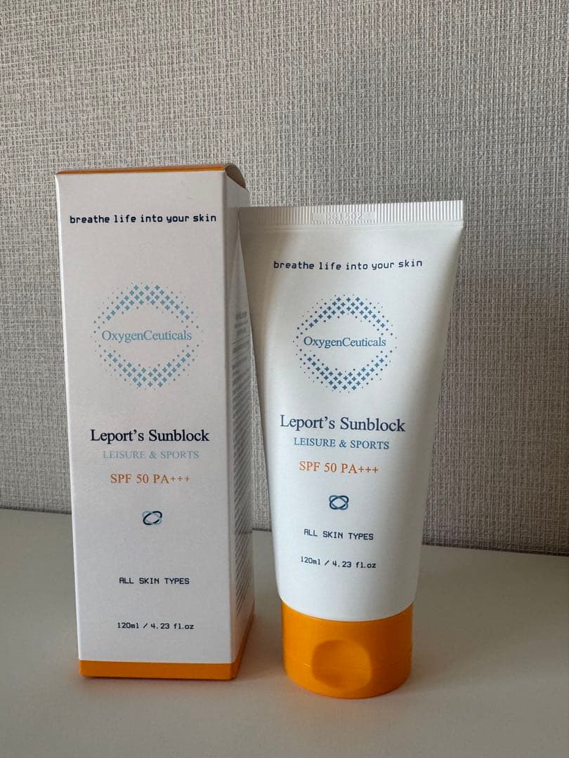 日焼け止め OxygenCeuticals Leport's Sunblock 120ml 保湿日焼け止め]レポーツ サンブロック 120ml - Oxygen Ceuticals Japan