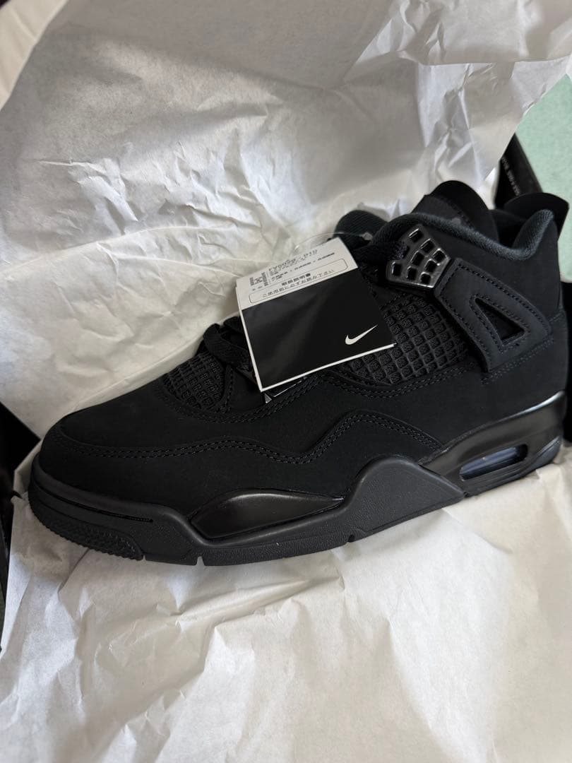 AJ4 Black Cat 26.5 新品 未使用 箱タグ付 Yahoo!オークション -「ブラックキャット ナイキ」の落札相場・落札価格