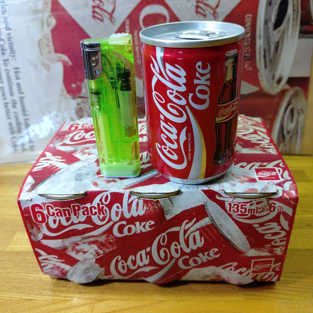 コカ・コーラ 135ml缶 6缶パック+1本 95年 製造中止缶 Coca-Cola 135ml×6缶パック 中身入り - メルカリ