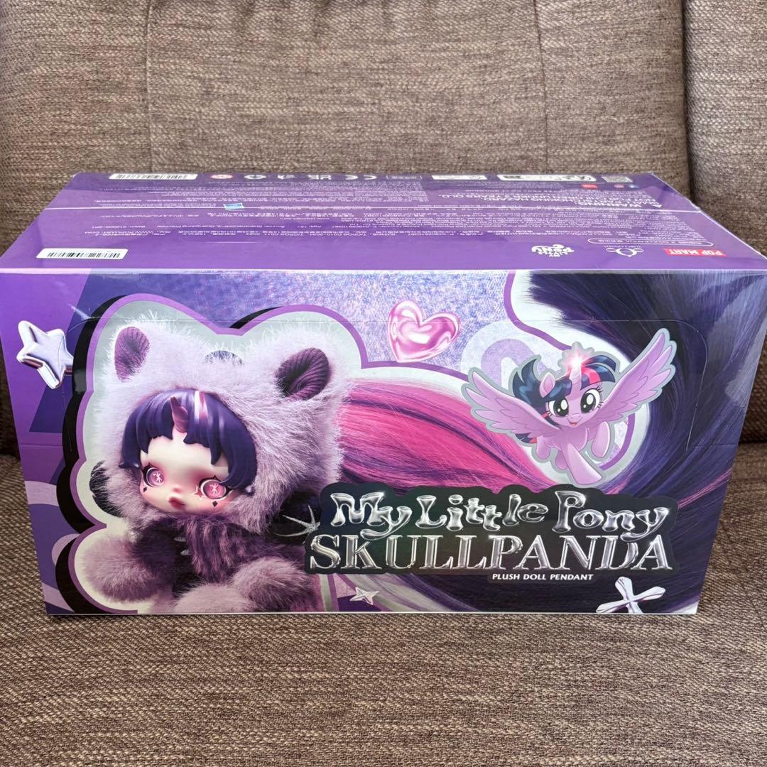 POP MART SKULLPANDA × My Little Pony 1箱 Pop Mart Skullpanda x My Little Pony Series Plush Doll Pendant