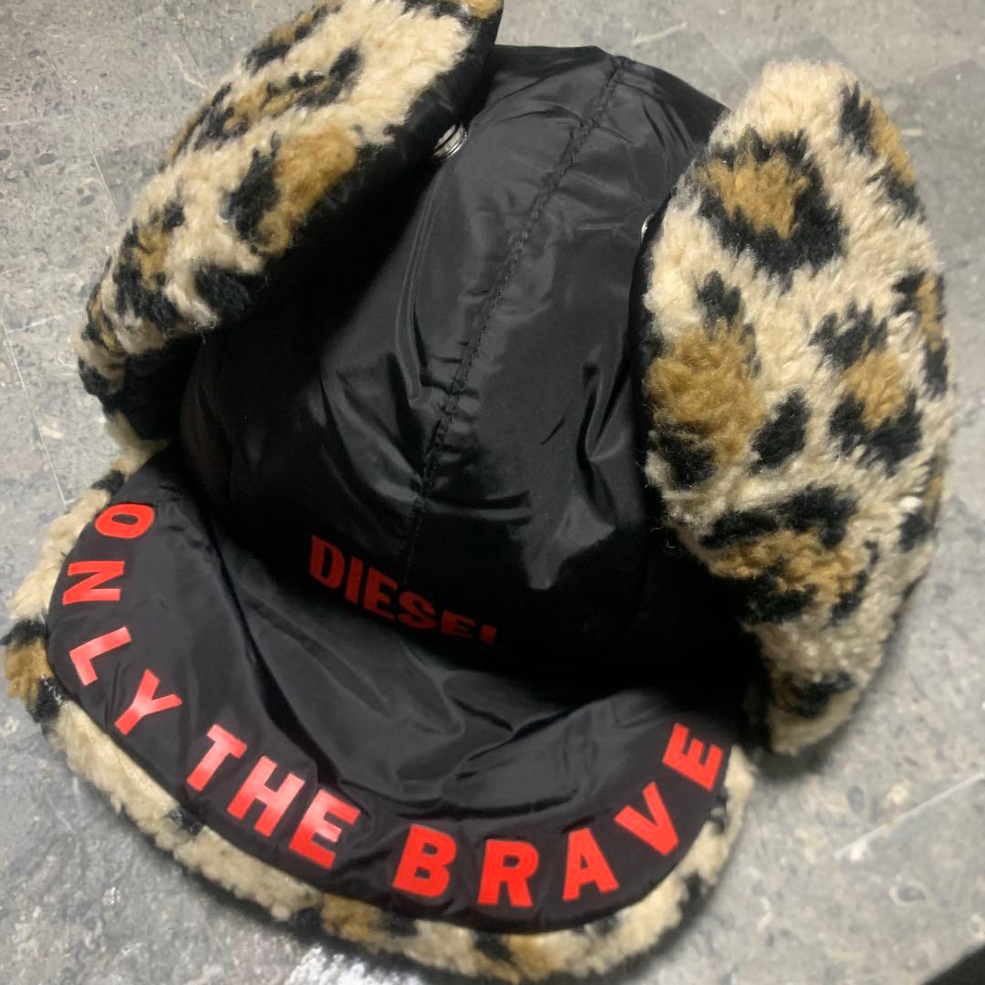DIESEL ディーゼル フライトキャップ レオパード 楽天市場】□DIESEL ディーゼル メンズ□レオパード柄 裏ボア 中綿入り