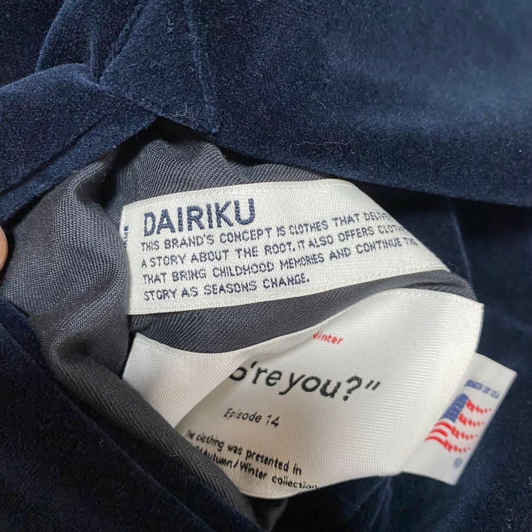 DAIRIKU DAIRIKU ダイリク ベロアスカジャン 24aw